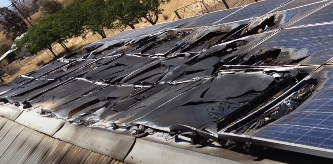 uszkodzona instalacja PV uszkodzona instalacja PV